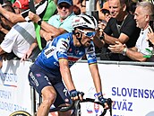 Julian Alaphilippe z Francie vyhrál tetí etapu cyklistického závodu Kolem...