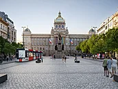 Nová vizualizace rekonstrukce Václavského námstí s tramvajovou tratí.