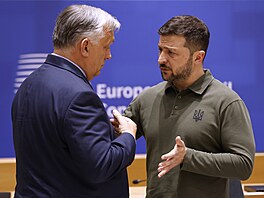 Viktor Orbán a Volodymyr Zelenskyj (27. �ervna 2024)