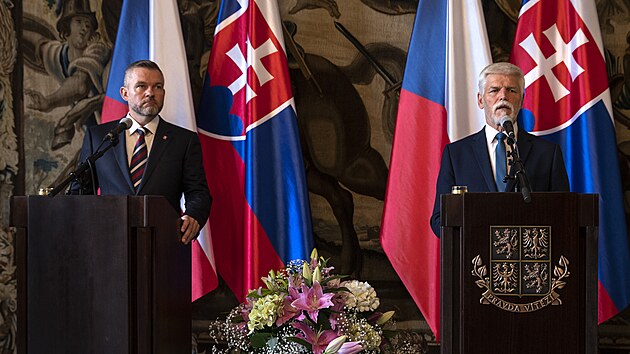 Nen teba mluvit o normalizaci vztah, ekl prezident Petr Pavel po jednn se slovenskm prezidentem Peterem Pellegrinim.