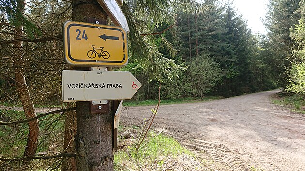 Vozksk trasa v rekreanch lesch Brand u Svitav byla vyznaena v roce 2014. Ve stejn stop vede tak cyklotrasa 24, kter se napojuje na mezinrodn trasu propojujc Baltsk a Jadersk moe.