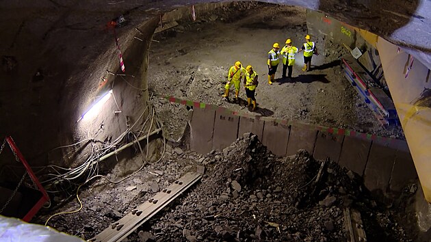 Raba tunel linky D praskho metra je v plnm proudu, proli jsme podzem