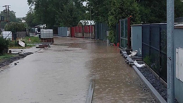 Bou�e zaplavila obec Velk� T�nec na Olomoucku. (26.6.2024)