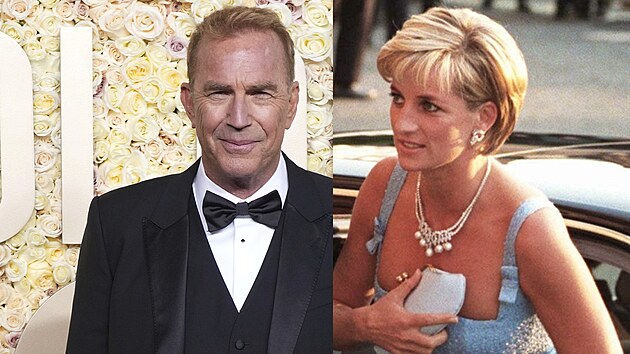 Kevin Costner a princezna Diana