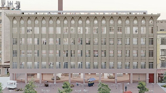 Vtzn nvrh na rekonstrukci opavskho obchodnho domu Breda vyhotovil tm sdruen architektonickch kancel z Brna a Bruselu Atelier GRAM + OFFICE Kersten Geers David Van Severen + Spolka.