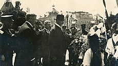 Prvního eskoslovenského prezidenta Tomáe Garrigue Masaryka pijali ped sto...