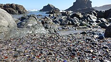 V p�írodn� chrán�ném území MacKerricher State Park u osady Fort Bragg si...