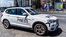 Noviná�ské auto v Charkov� (8. �ervna 2024)