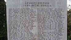 Vzpomínka na interbrigadistu Knesla na Památníku osvobození v parku Komenského...