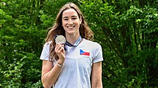 St�íbrná medailistka z plaveckého mistrovství Evropy Barbora Janí�ková.