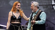 Iva Pazderková a Michal Pavlí�ek na festivalu Metronome Prague 2024 (20. �ervna...