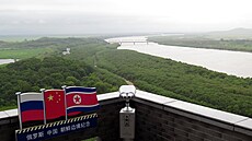 eka Tuman na hranicích íny, Severní Koreje a Ruska (13. ervna 2014)
