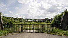 Ze stadionu, který byl svého asu chloubou Brna, zbyly jen ruiny prorostlé zelení.