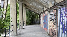 Ze stadionu, který byl svého �asu chloubou Brna, zbyly jen ruiny prorostlé...