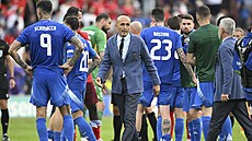 Trenér italské reprezentace Luciano Spalletti po porá�ce v osmifinále Eura...