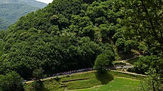 Peloton b�hem první etapy Tour de France
