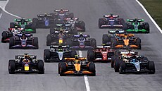 Momentka z Velké ceny panlska.