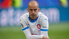 Zklamaný Václav erný po zápase s Gruzií.