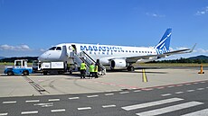 Prvním letadlem na lince Tel Aviv � Karlovy Vary p�ilet�lo v úterý dopoledne 37...