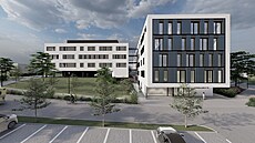 Vizualizace podoby chystaného nového pavilonu onkologické kliniky v olomoucké...