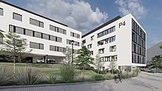Vizualizace podoby chystaného nového pavilonu onkologické kliniky v olomoucké...