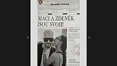 Maciré Rossová p�esdílela také instagramový p�ísp�vek modelky a miss Denisy...