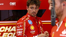 Charles Leclerc z Ferrari b�hem trénink� na Velkoou cenu �pan�lska