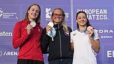 Kristýna Horská (uprost�ed) jako evropská �ampionka