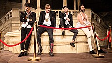 Filip Bezina, Jan Jankovský, Luká Píkazký a Petr Vank v pedstavení Marná...