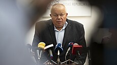 Poslanec Jií Maek na tiskové konferenci hnutí ANO (26. ervna 2024)