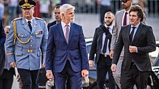 �eský prezident Petr Pavel a jeho argentinský prot�j�ek Javier Milei se setkali...