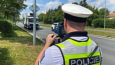 Dopravní policisté v Plzni dohlíejí ve zvýené míe na provoz ve mst. Snímek...