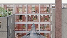 Návrh spojuje moderní pojetí s architekturou Leopolda Bauera.