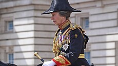 Princezna Anna na oslavách Trooping the Color v Londýn (2. ervna 2022)