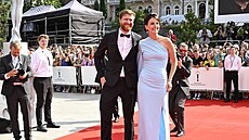 Jakub Voráek na zahájení mezinárodního filmového festivalu v Karlových Varech...