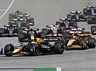 Max Verstappen v ele Velké ceny Rakouska krátce po jejím startu