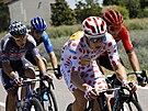 Puntíkatý Jonas Abrahamsen táhne únik ve druhé etap Tour de France.