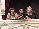 Jiina Bohdalová na uvedení dokumentu Janurka v Mstské divadle Karlovy Vary...