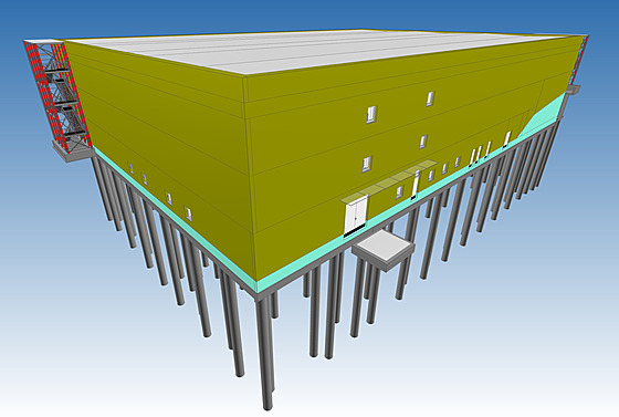 eskodubský depozitá bude mít ti nadzemní podlaí, zelenou stechu i fotovoltaickou elektrárnu.