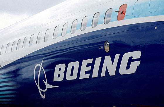 Boeing 737 MAX na mezinárodním leteckém veletrhu ve Farnborough (20. července...
