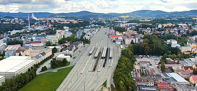 Vlaky, autobusy a MHD v jednom. Liberec bude mít do roku 2033 Central Station