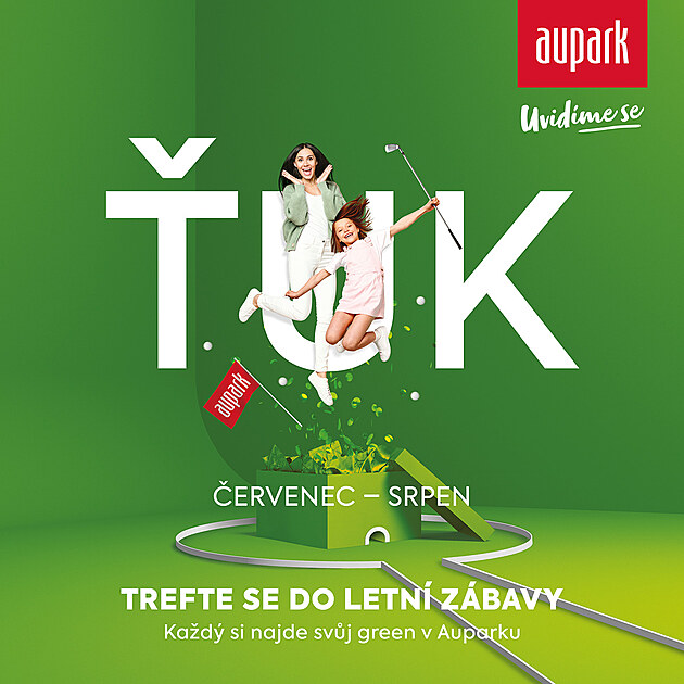 ervenec v Auparku odpaluje! Minigolf i slevy, sledujte