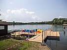 P�írodní jezero v Pod�bradech (28. �ervna 2024)