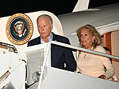 Joe Biden s manelkou Jill na Hagerstown Regional Airport (29. ervna 2024)