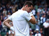 Dojatý Andy Murray se louí s domácím Wimbledonem.
