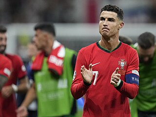 Cristiano Ronaldo po utkání se Slovinskem