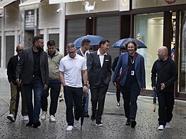 Herec Clive Owen na kolonád (4. ervence 2024)