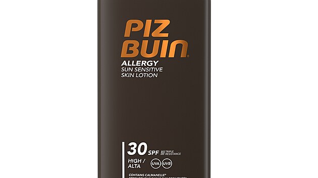 Opalovac� ml�ko Piz Buin s SPF 30 s ��innou technologi� odr�ej�c� negativn� vlivy slune�n�ho z��en�, v�sledkem �eho� je neporu�en� a zdrav� op�len� poko�ka, cena 600 K�