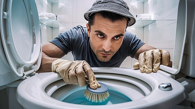 Sta��, kdy� zkysl� ml�ko nalijete do z�chodu a nech�te co nejd�le p�sobit.