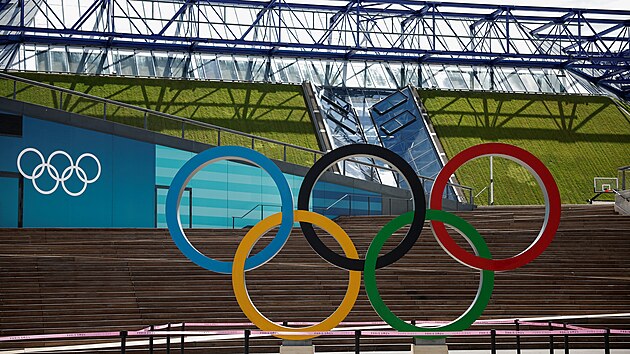 Olympijské kruhy v Pa�í�i